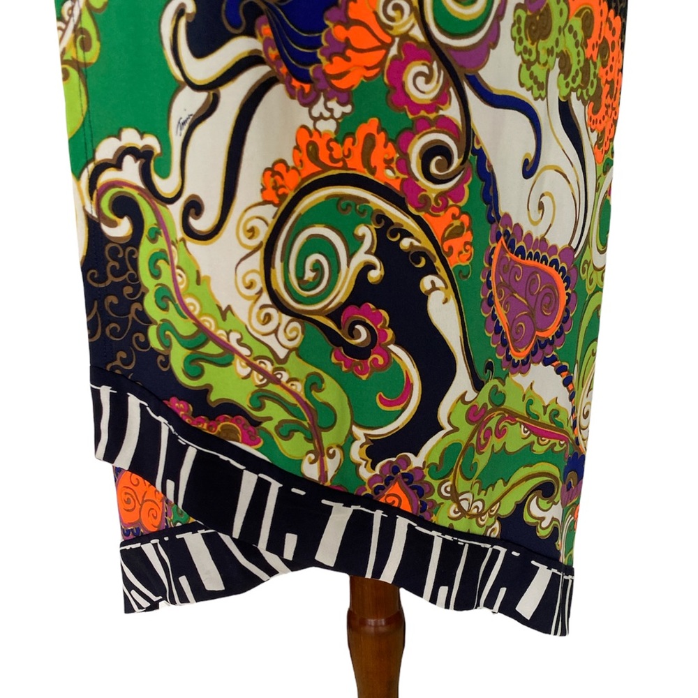 Trina Turk Michalin Turkish Delight Halter Paisley Tunic Slip Dress - 2 - Picture 5 of 14